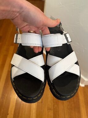 Dr. Martens Voss II Platform Sandal - White - Size UK 5 / 38 EU